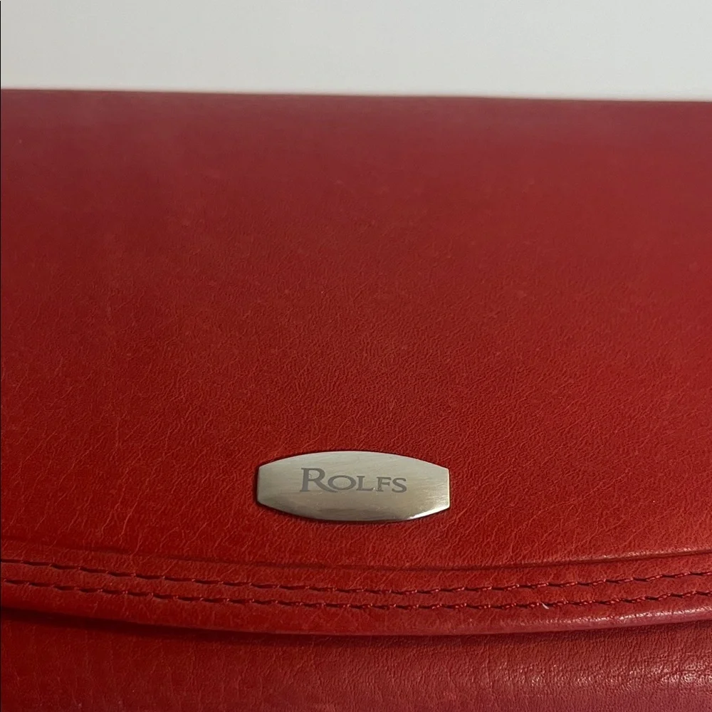 Rolfs Vintage Genuine Red Leather Women's Wallet, 7x4, Classic, Timeless